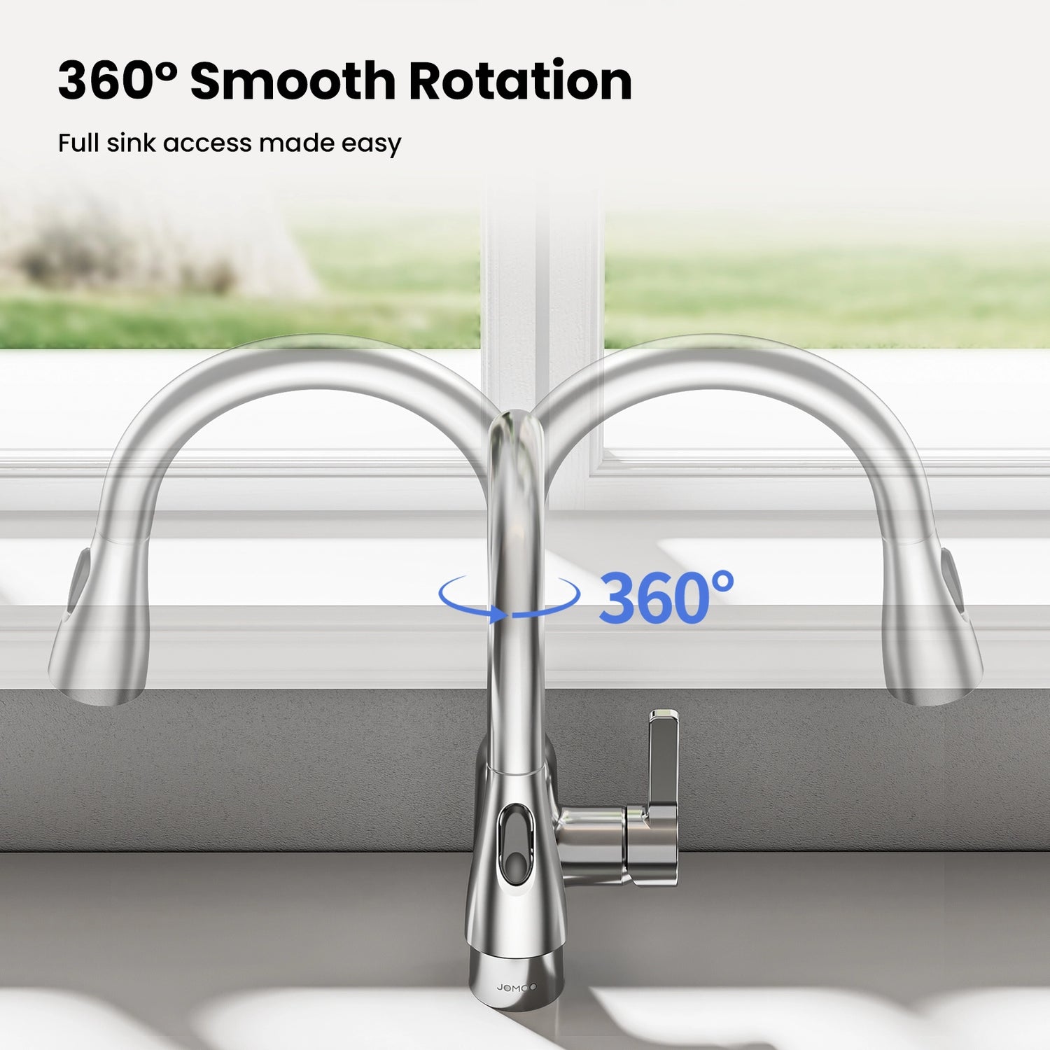 360° Smooth Rotation for Jomoo Kitchen Faucet
