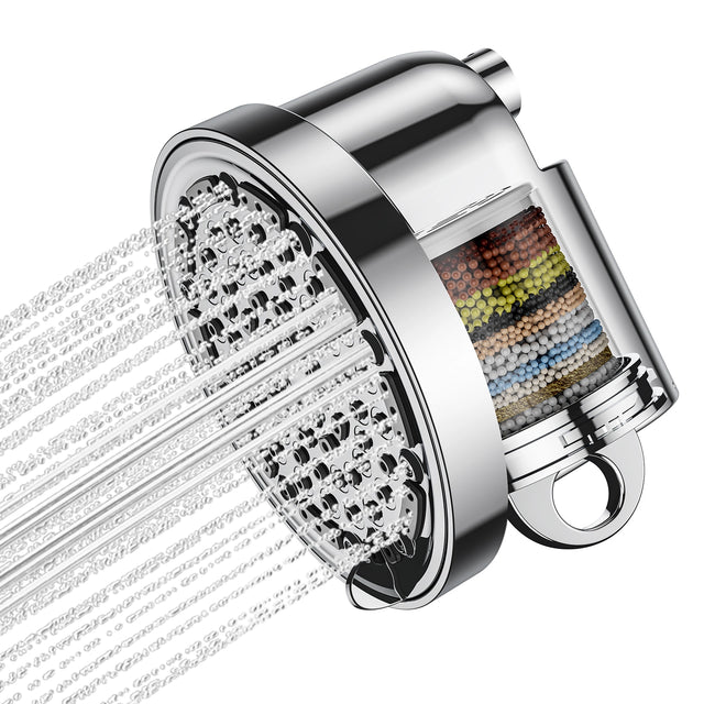 JOMOO  6-Inch 5 Spray Modes High Pressure Rainfall Shower Head