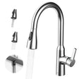 JOMOO Chrome Pull Down Kitchen Faucet, Dual Mode Single Handle Sink Faucet