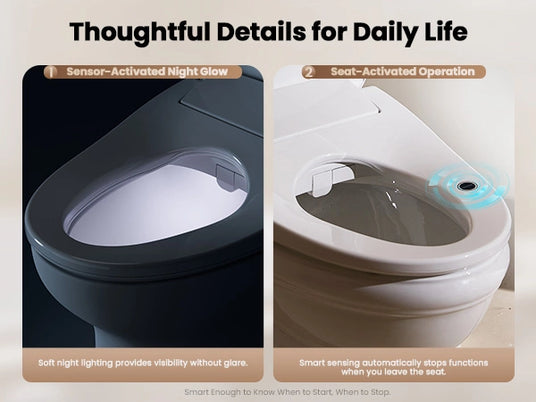 JOMOO Smart Bidet Toilet Seat - Thoughtful Details for Daily Life (ZE001-A)