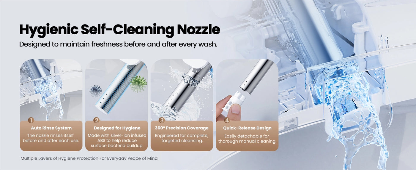 JOMOO Smart Bidet Toilet Seat with Hygienic Self-Cleaning Nozzle (ZE001-A)