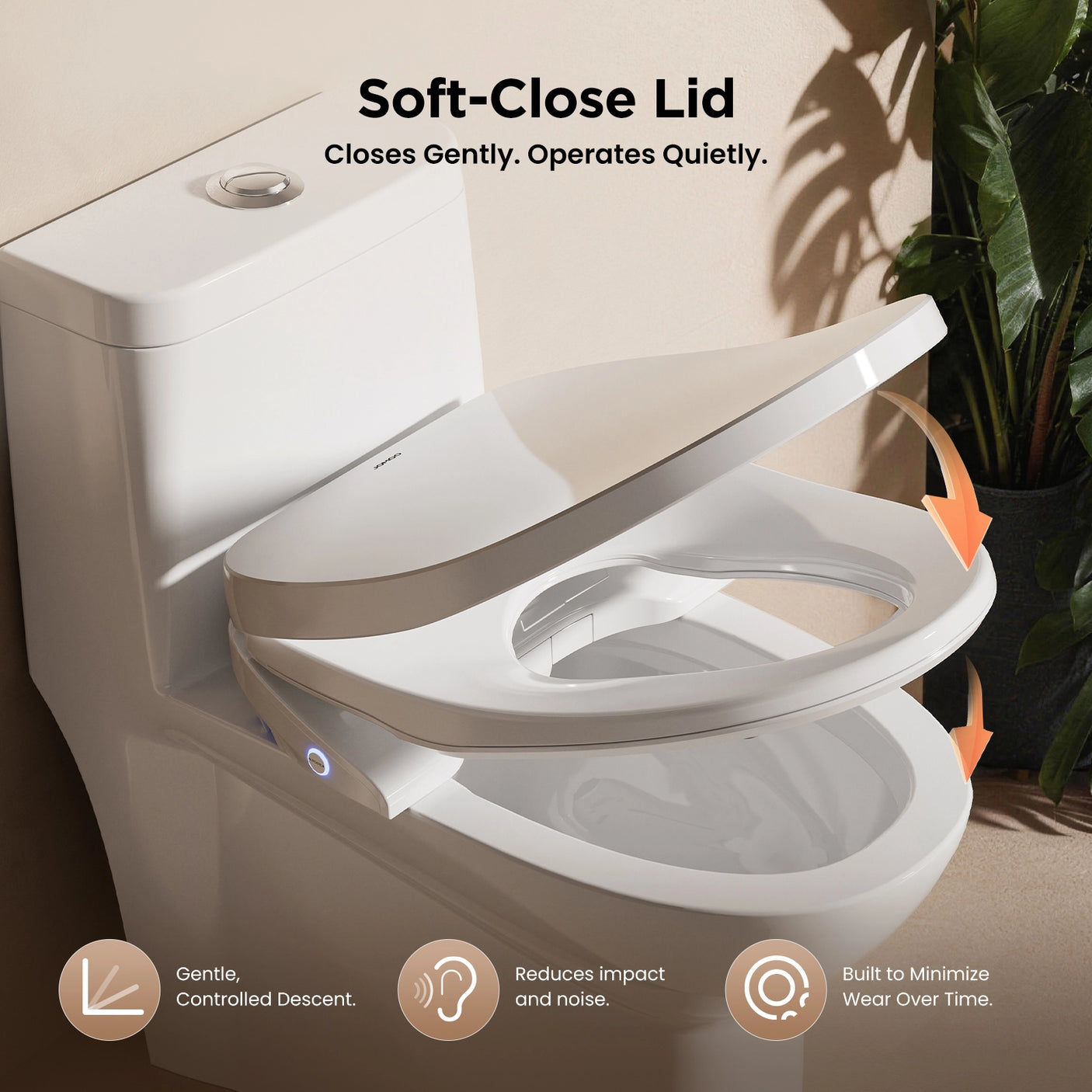 JOMOO Smart Bidet Toilet Seat with Soft-Close Lid (ZE001-A)
