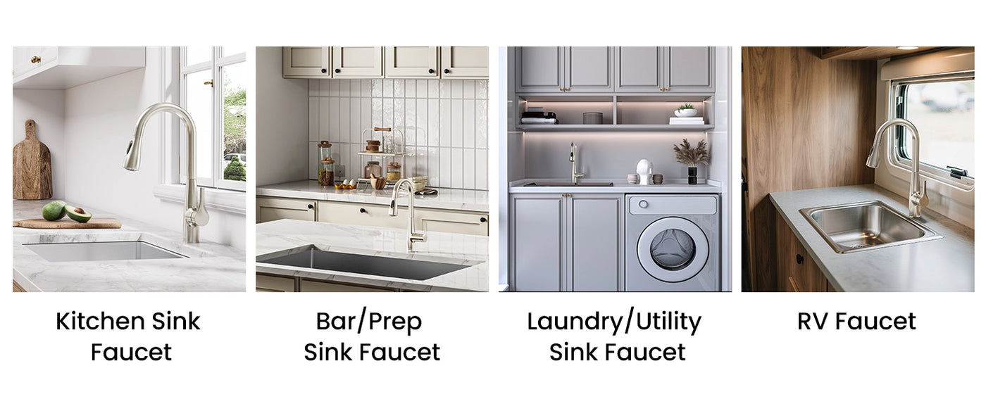 This faucet combines everyday practicality with sleek design, making it ideal for a wide range of household spaces. whether you're outfitting a compact kitchen, bar sink, laundry area, or an RV, it brings convenience, cleanliness, and smart organization into every corner of your home.