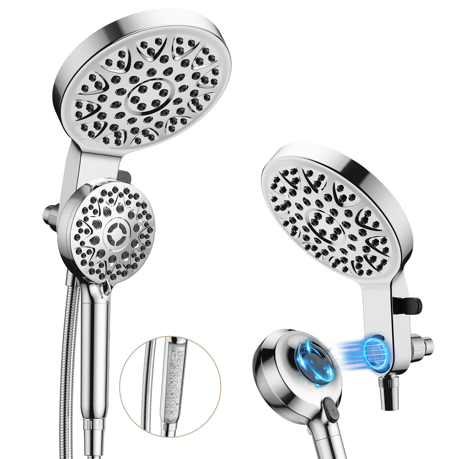 JOMOO Magnetic Shower System with 8" Rainfall Shower Head & Handheld Shower