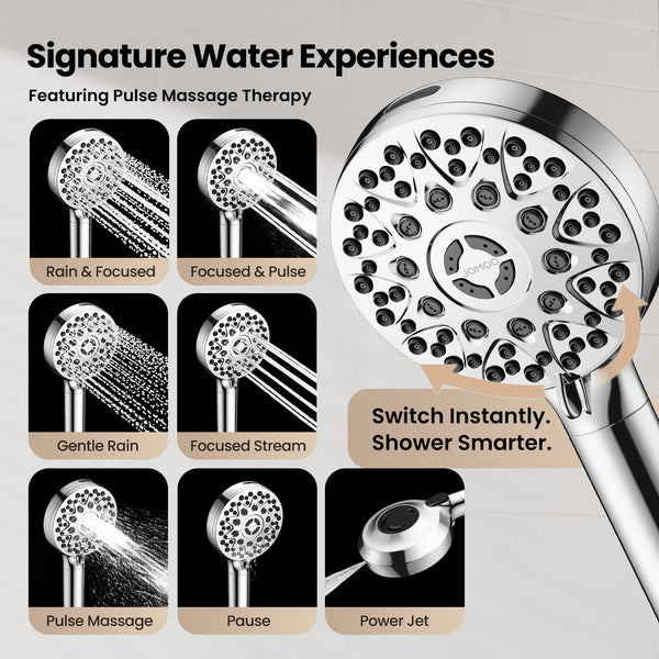Magnetic Handheld Shower Head with Filter – 4 Spray Modes