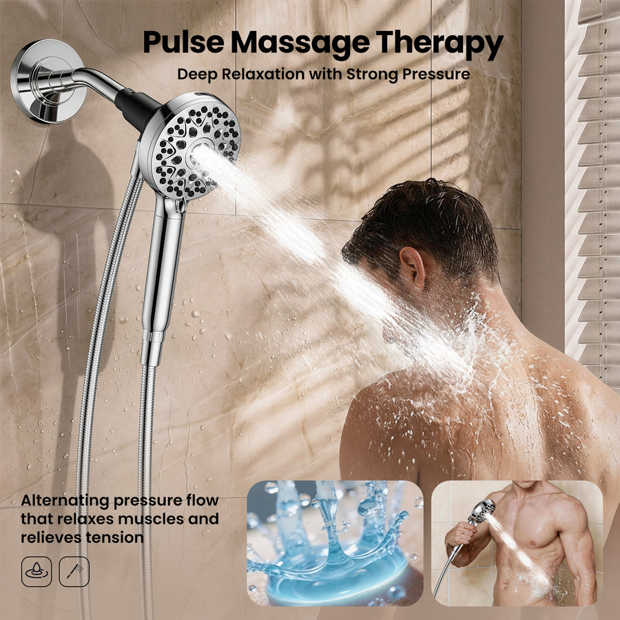 JOMOO Magnetic Handheld Shower Head with Filter – 4 Spray Modes