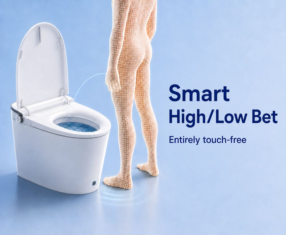 Smart Dual Flush.Water-Saving & Efficient
