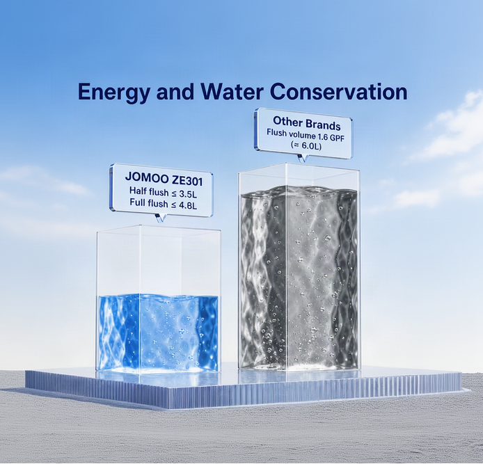 Dual Flush for Smarter Water Use.