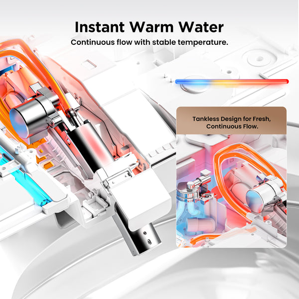 Smart One-Piece Elongated Toilet with Bidet & Heated Seat (Toilet Only / With Foam Kit)