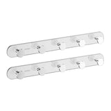 JOMOO 2 Pack Heavy Duty Adhesive Wall Hooks, Chrome (P9352G5-ABG1-ID11) 