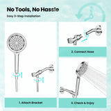 JOMOO Easy-to-Install Shower Head with 6 Spray Modes