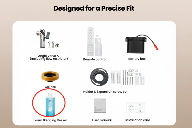 JOMOO Smart Toilet Tankless - Designed for a Precise Fit(with Foam) (ZE302-A-305)