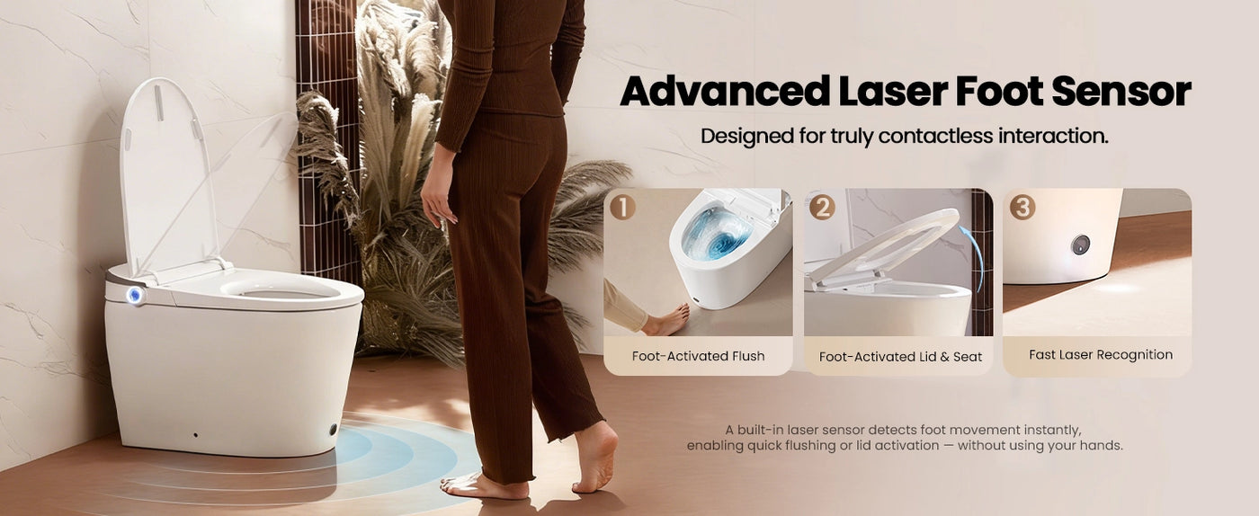 JOMOO Smart Toilet with Advanced Laser Foot Sensor (ZE302-A-305)