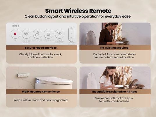 JOMOO Smart Toilet with Smart Wireless Remote (ZE302-A-305)
