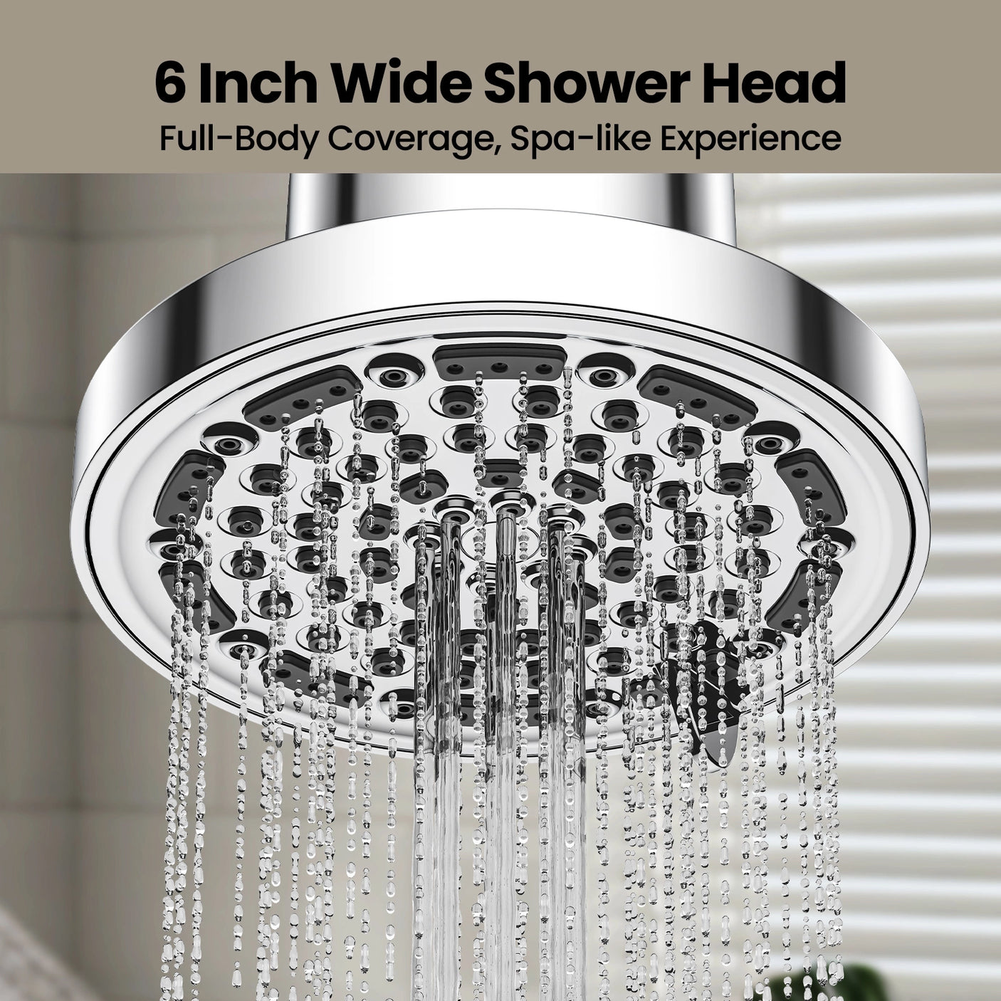 Jomoo 6 Insh Wide Shower Head