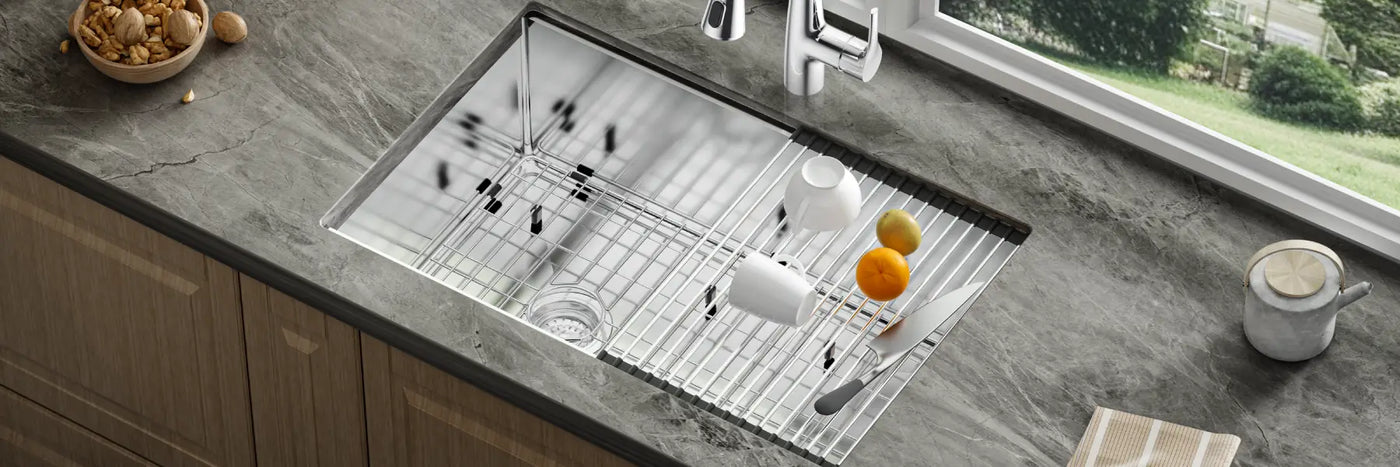 Jomoo Brushed Stainless Steel Workstation Kitchen Sink 01