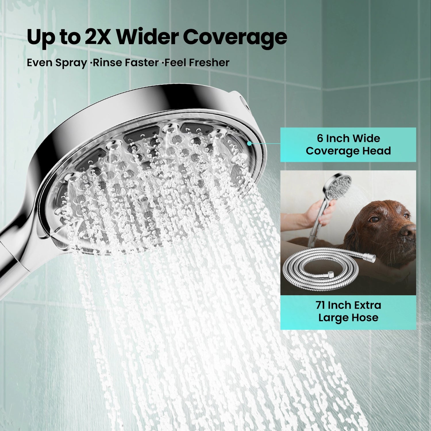 Use JOMOO 6 Modes Handheld Shower Head Enjoy Fresher Shower