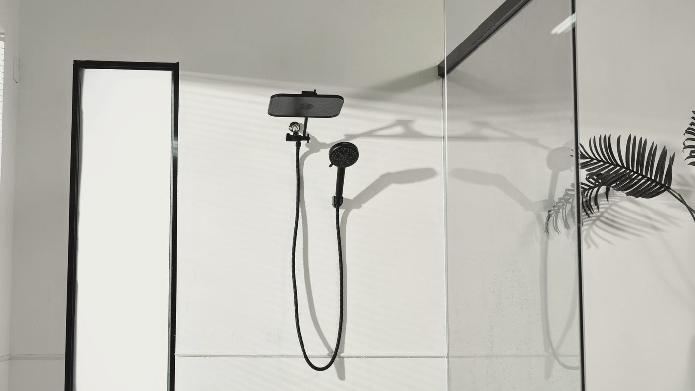 JOMOO Shower Set – 12" Rainfall & High-Pressure Handheld (S270010-8E01-ID11)
